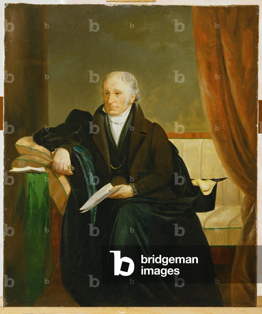 Banchiere Freiherr Bernhard von Eskeles (dipinto su tela)