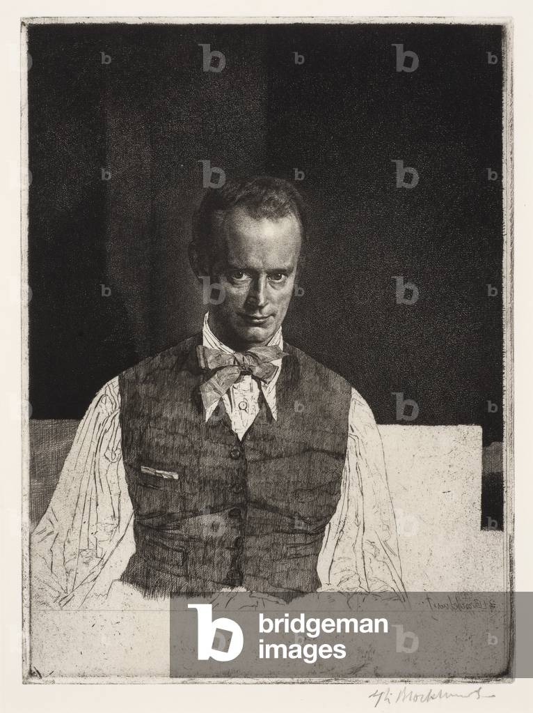 "Henry Rushbury" 1930 di Gerald Leslie Brockhurst, b/w
