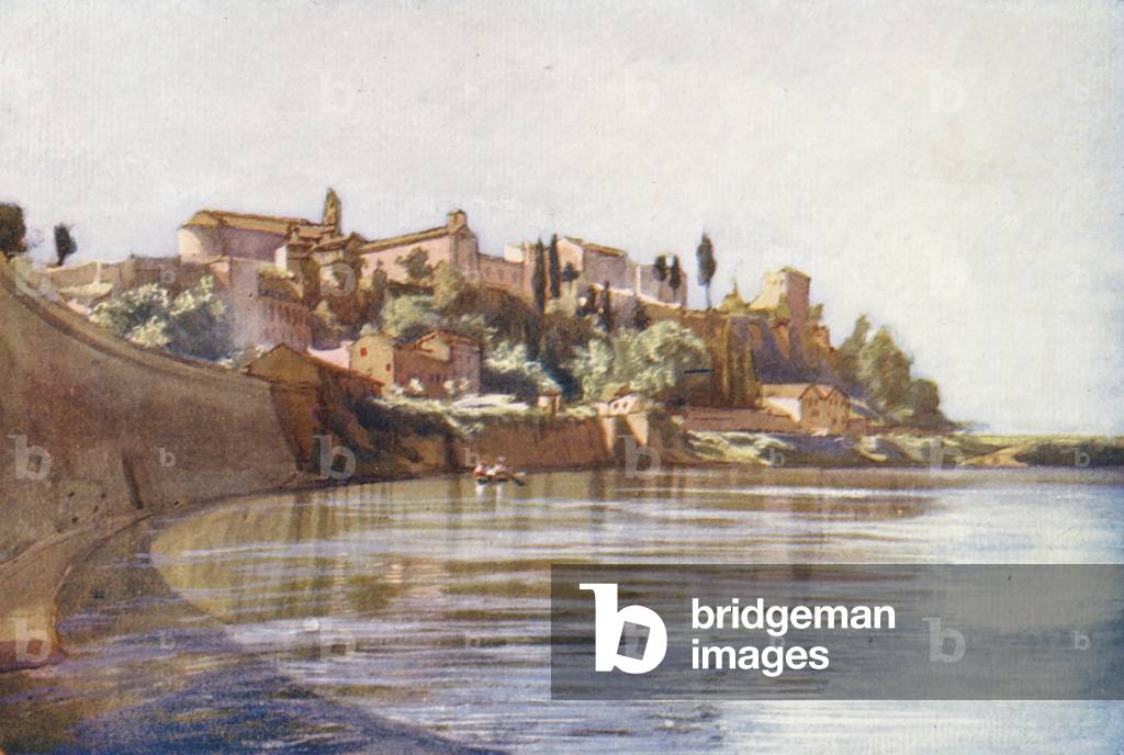 Image of Print depicting Rome: The Aventine (colour litho) 1901 by Aubrey Waterfield