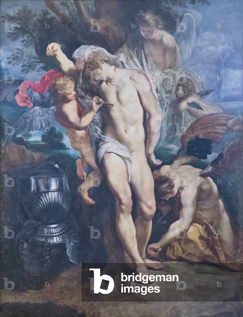 Immagine di Dipinto "San Sebastiano guarito dagli angeli" 1601 di Peter Paul Rubens