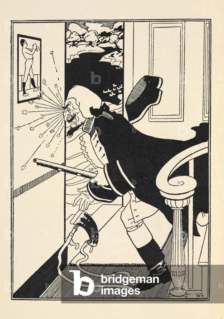 Capitolo III. Un incontro tra il naso del Barone e il palo della porta, con i suoi meravigliosi effetti.