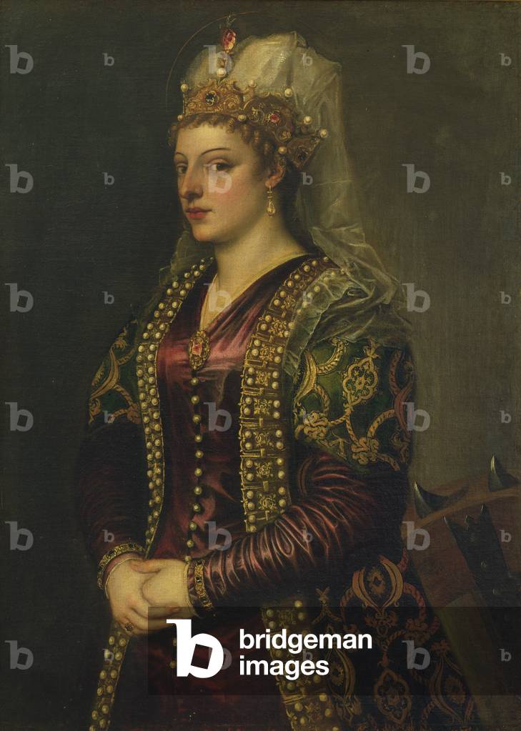 Bild von Gemälde "Porträt von Caterina Cornaro" von Titian