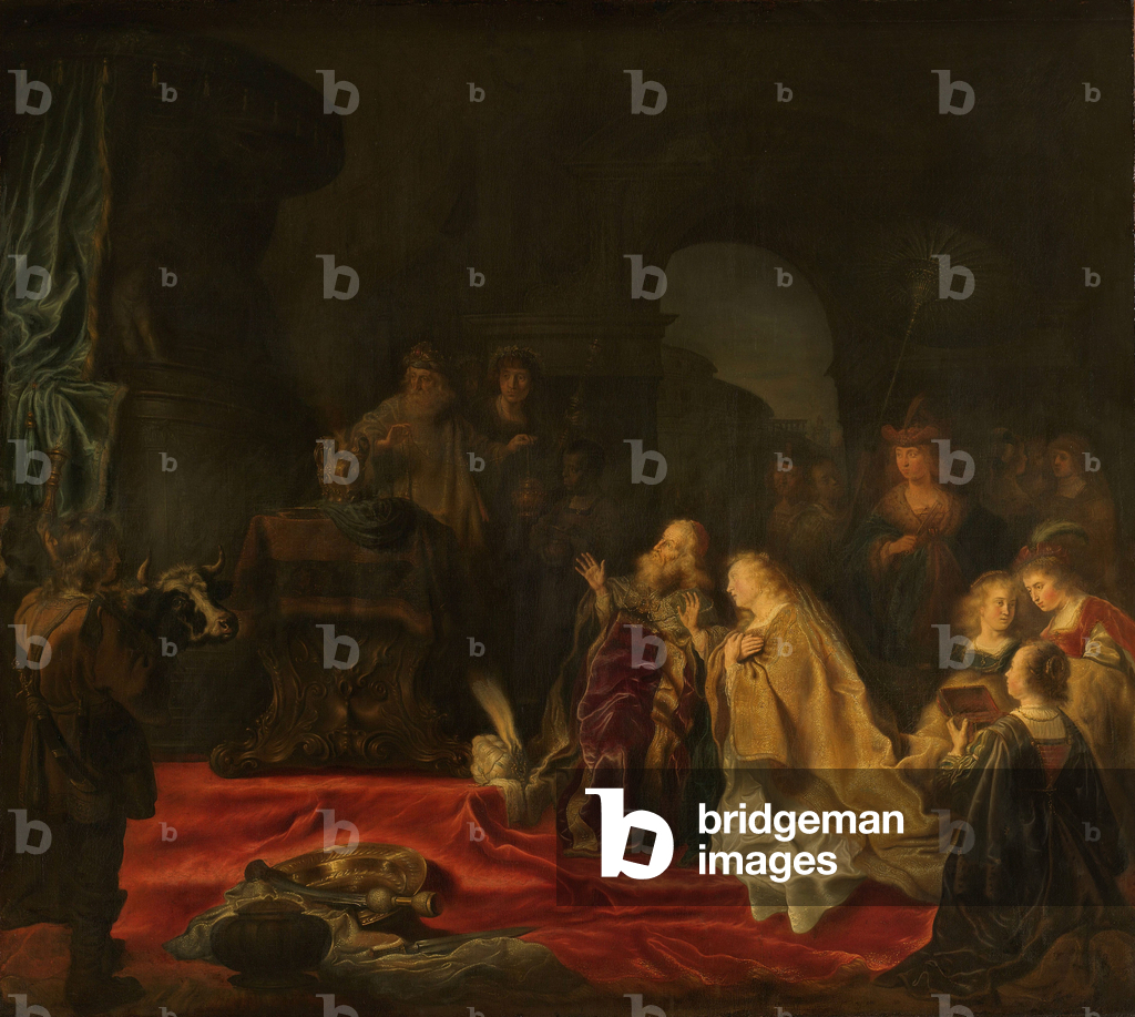 Die Abgötterei des Königs Salomon, 1644 (Öl auf Leinwand)