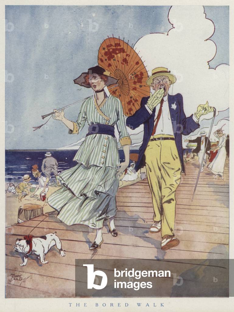 Immagine di Stampa "Coppia sul lungomare" di Tony Sarg