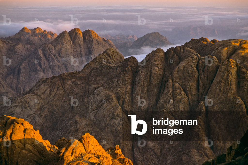 Api Sania Image of Photograph of landscape of the Sinai mountains, valleys and ...