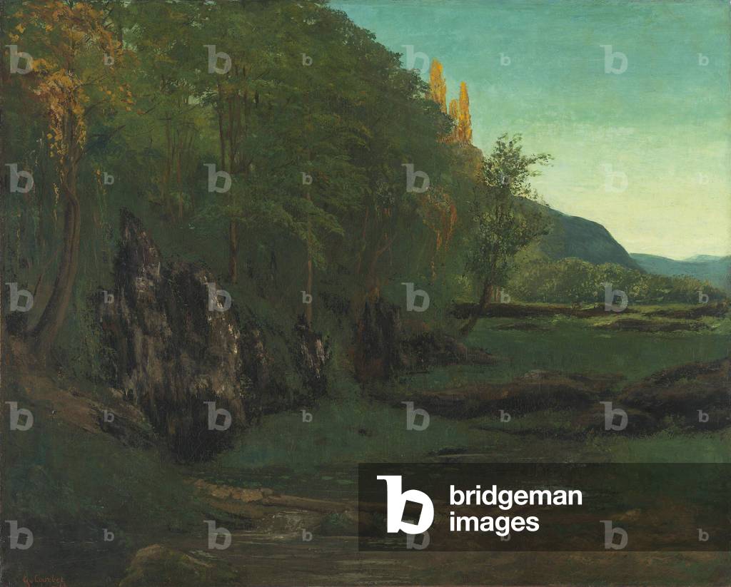 Bild von Gemälde "Landschaft aus dem Jura" 1868 von Gustave Courbet