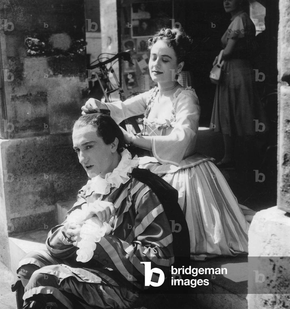 Immagine di Fotografia "Gli attori francesi Annie Girardot e Jacques Sereys durante il Concorso del Conservato