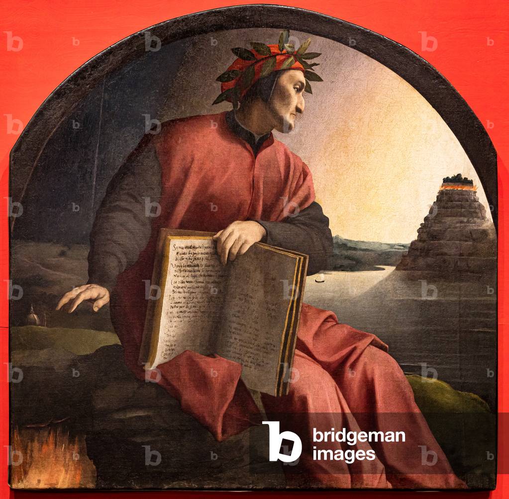"Ritratto allegorico di Dante. Agnolo Bronzino 1532-1533" di Agnolo di Cosimo Bronzino