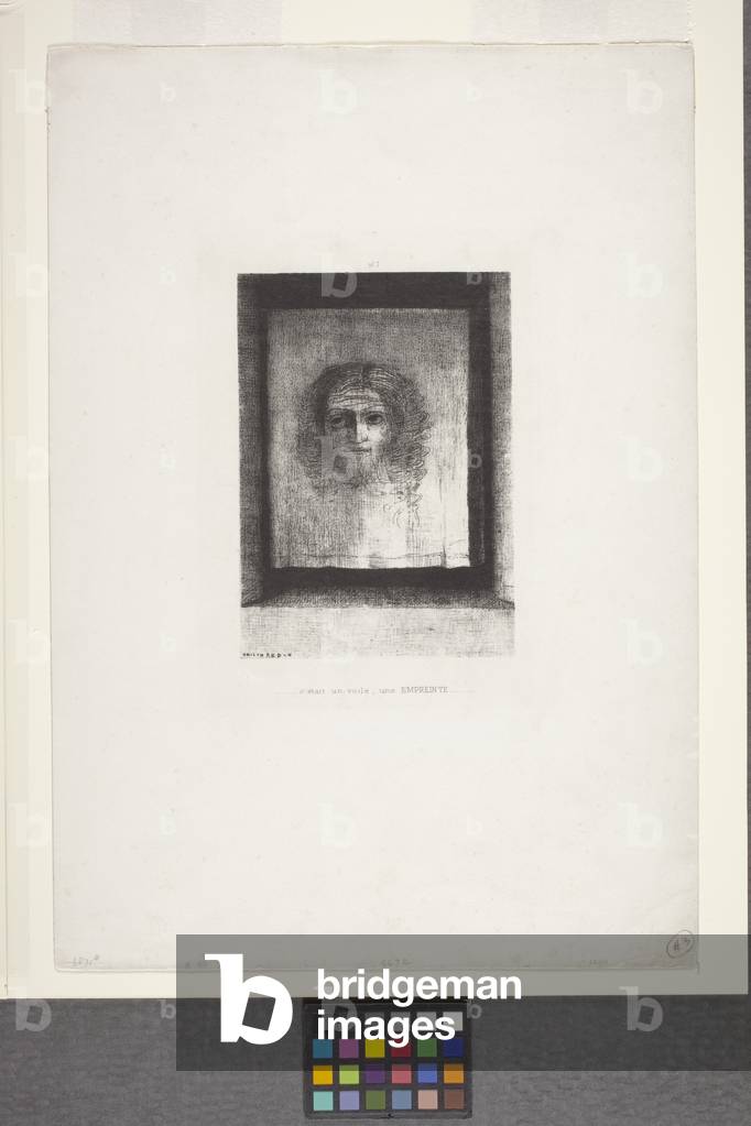 "C'Est Un Voile" 1891 von Odilon Redon