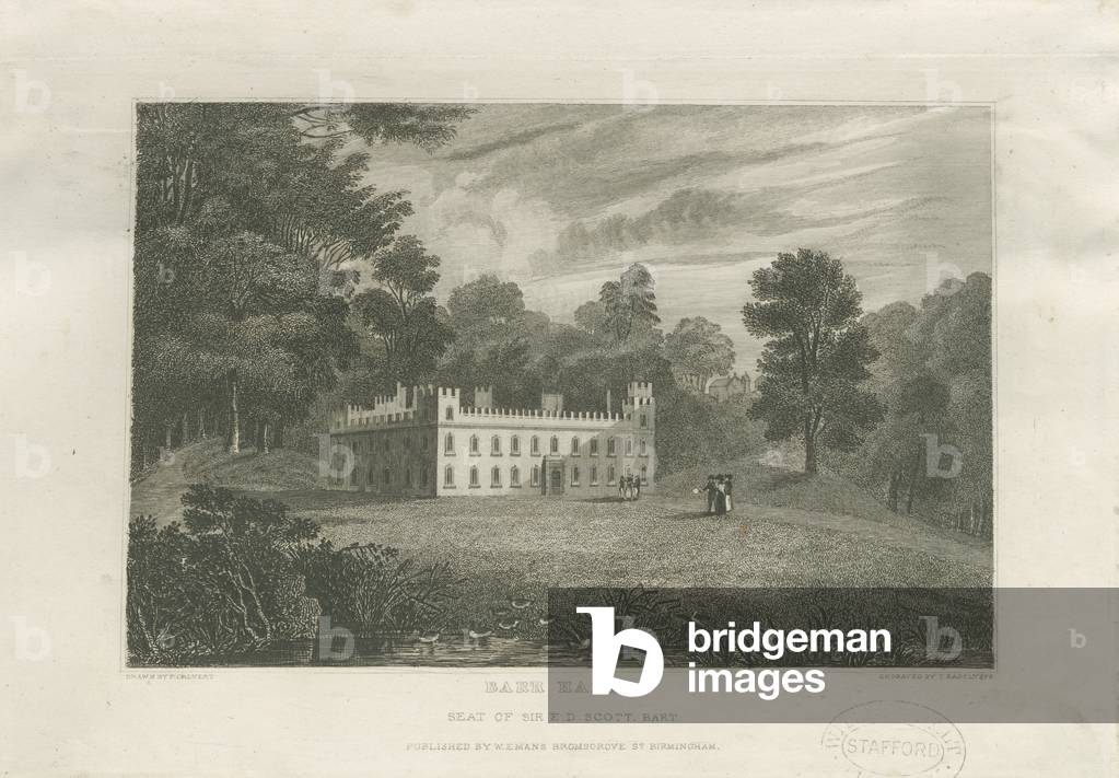 [Great] Barr Hall: engraving, nd [mid 19th cent] (print)