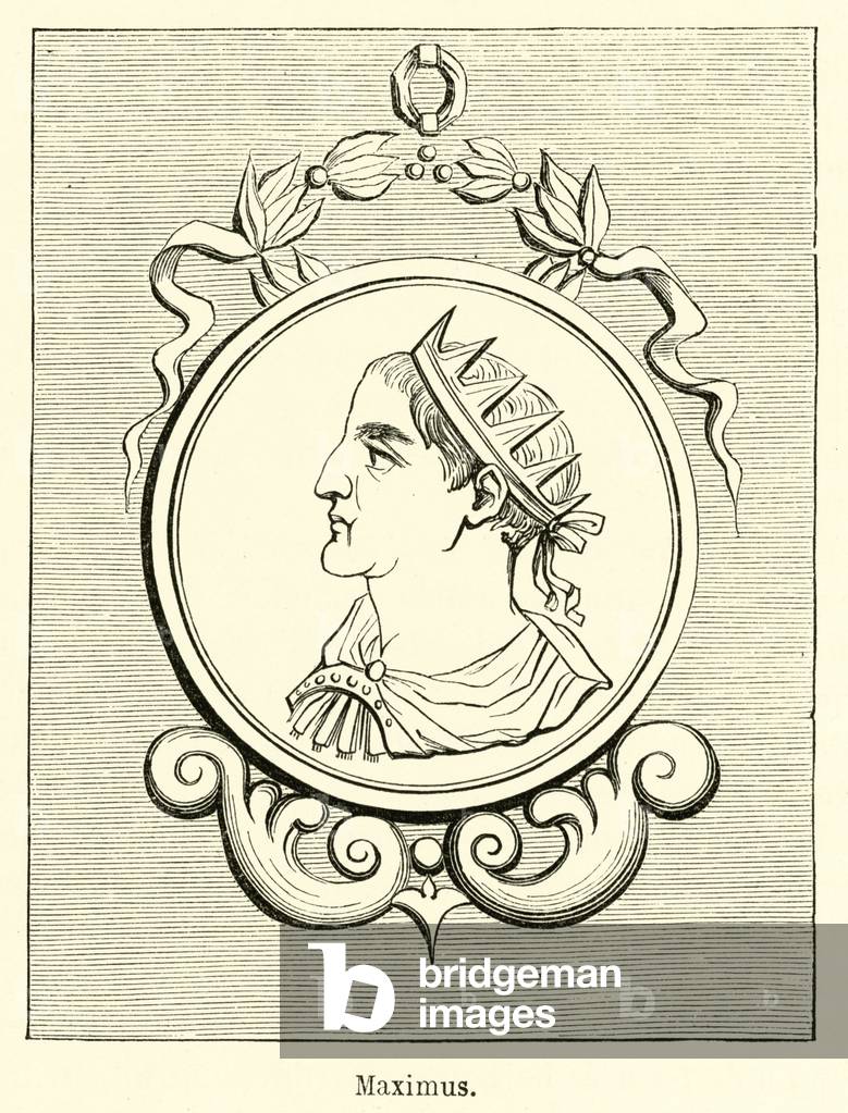 Maximus (engraving) by French Artist, b/w