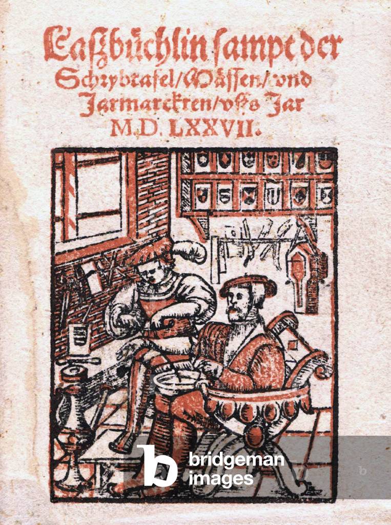 Page titre de Lassbüchlin sampt der Schrybtafel 1577