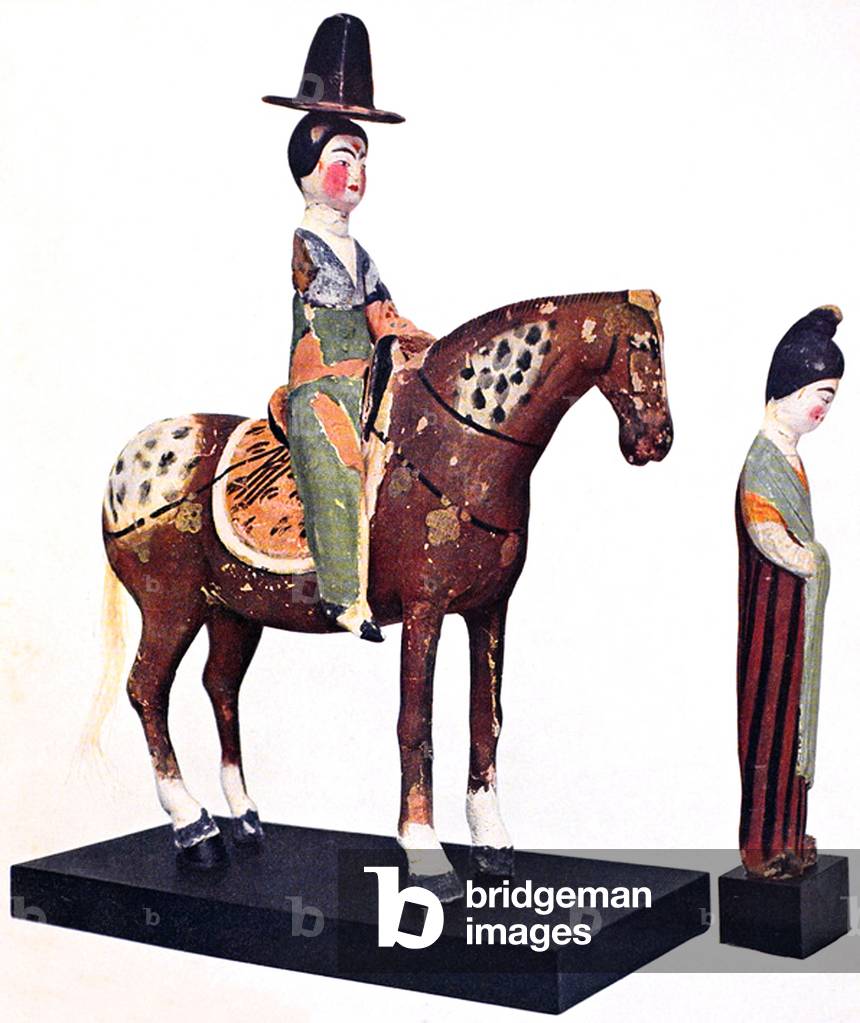 China: Tonfiguren vom Astana Friedhof, Turfan, Xinjiang