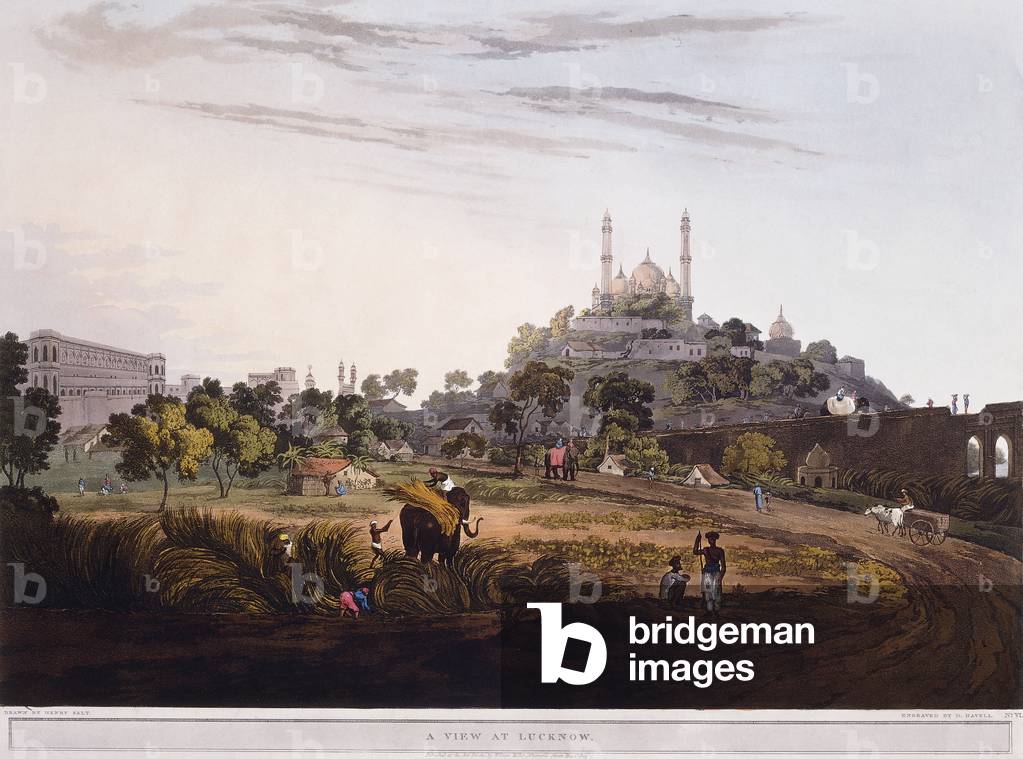 Image of Engraving depicting A View at Lucknow 1824 by Henry Salt