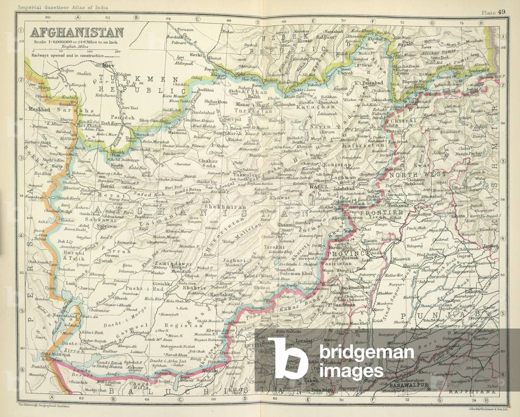 "Mappa dell'Afghanistan."