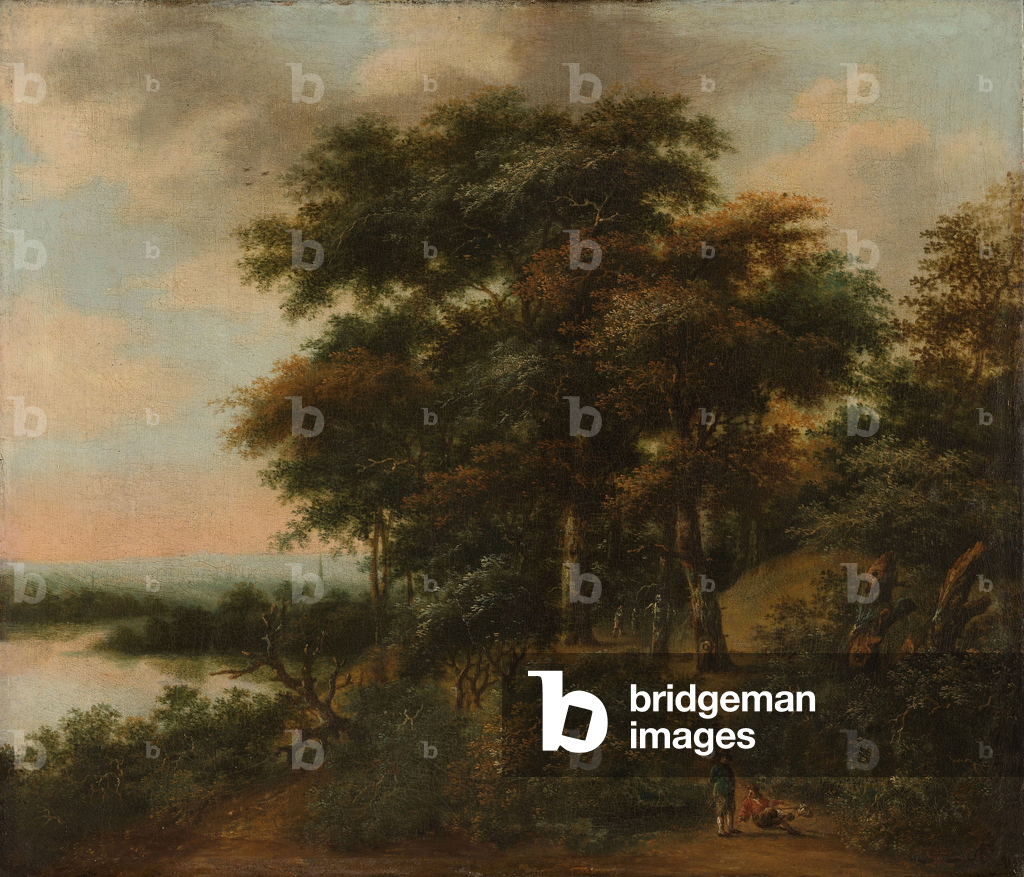 Bild von Gemälde "Bewaldete Landschaft" 1640 von Anthonie Waterloo