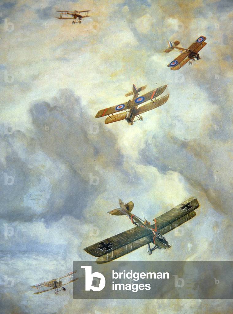 "'Tagliare fuori gli occhi' - combattimento aereo in WWI", 1919 di George Horace Davis