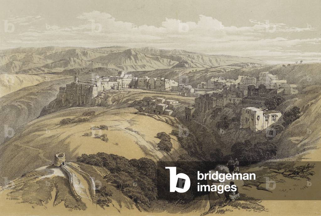 "Bethlehem (Farblitho)" von David Roberts