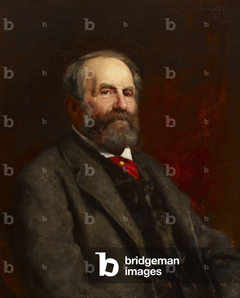 Image of Painting depicting Edward Hussey III JP 1887, b/w