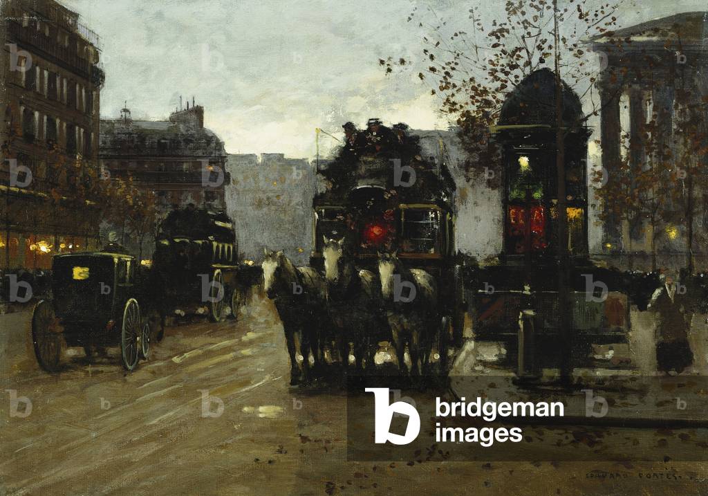 Bild von Gemälde "Paris bei Nacht" von Edouard Leon Cortes