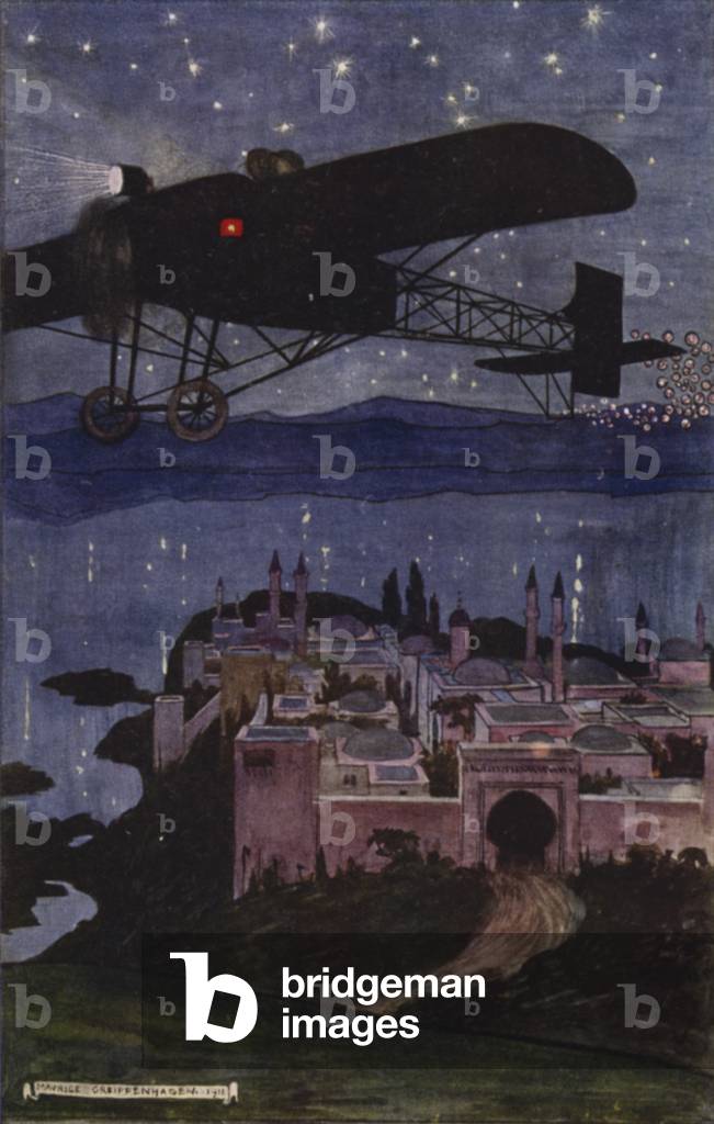 "Besuch in Bagdad: Die Reise (Farblitho)" von Maurice Greiffenhagen