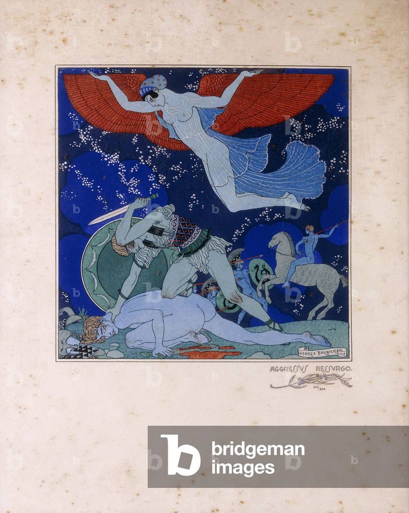 Aggressus Ressurgo, 1918 (colour etching)