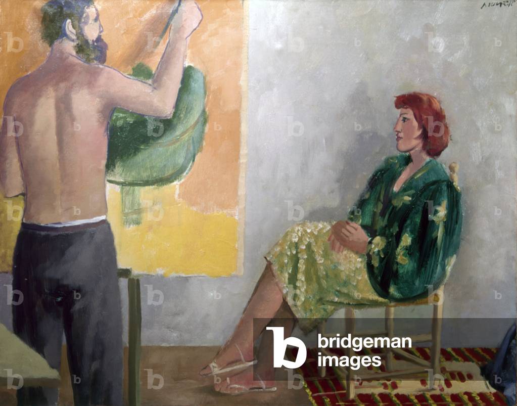 Image of The painter and the Model (Il pittore e la modella), by Manzu