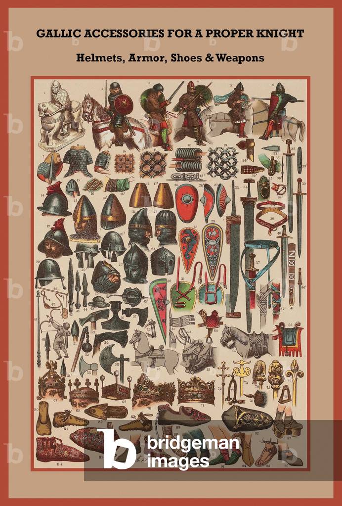 Gallische Ritter Helme, Rüstungen, Schuhe - Waffen