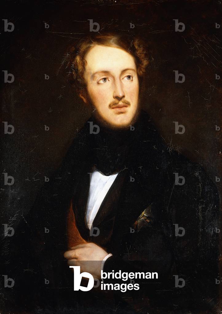 Ritratto di Ferdinando-Philippe-Louis-Charles-Henri, Duca d'Orleans (1810-1842), mezza lunghezza, Indossando u