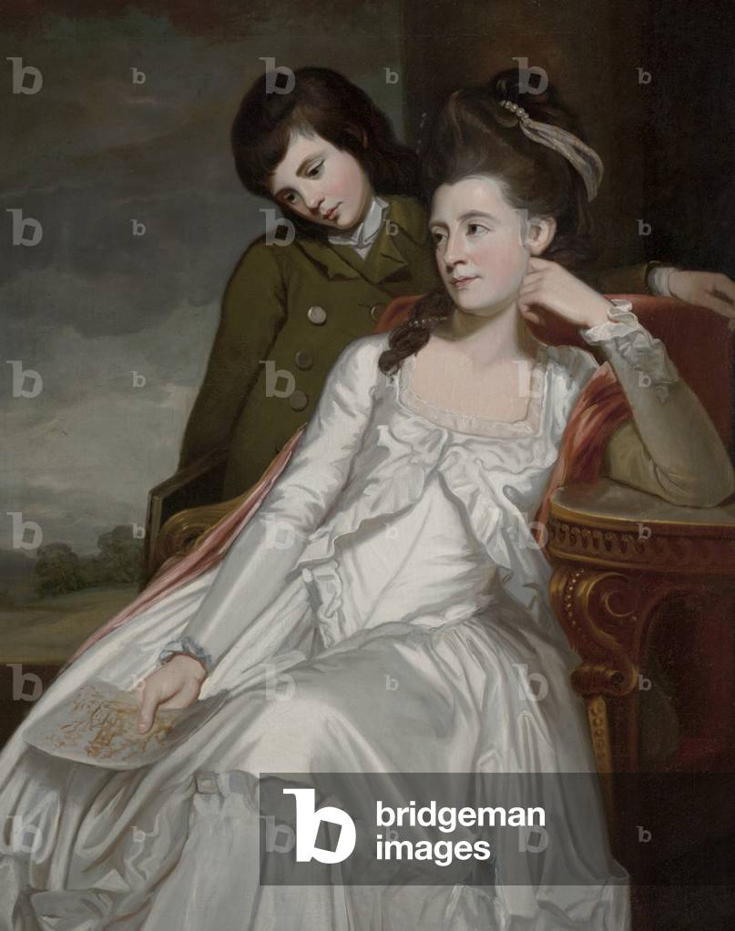 Jane, Herzogin von Gordon und ihr Sohn, George (öl auf leinwand)