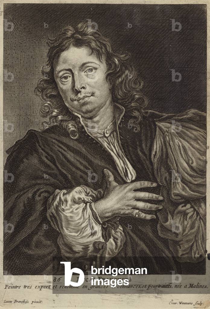 Ritratto di Lucas Franchoys il Giovane (incisione)