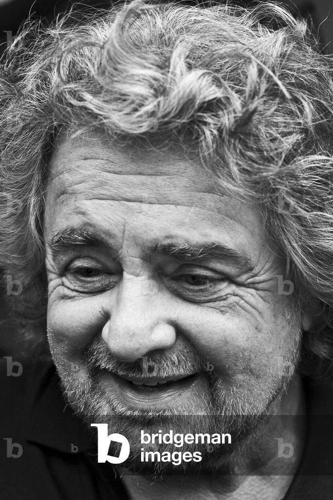 Beppe Grillo is an Italian comedian by Salvo Galano