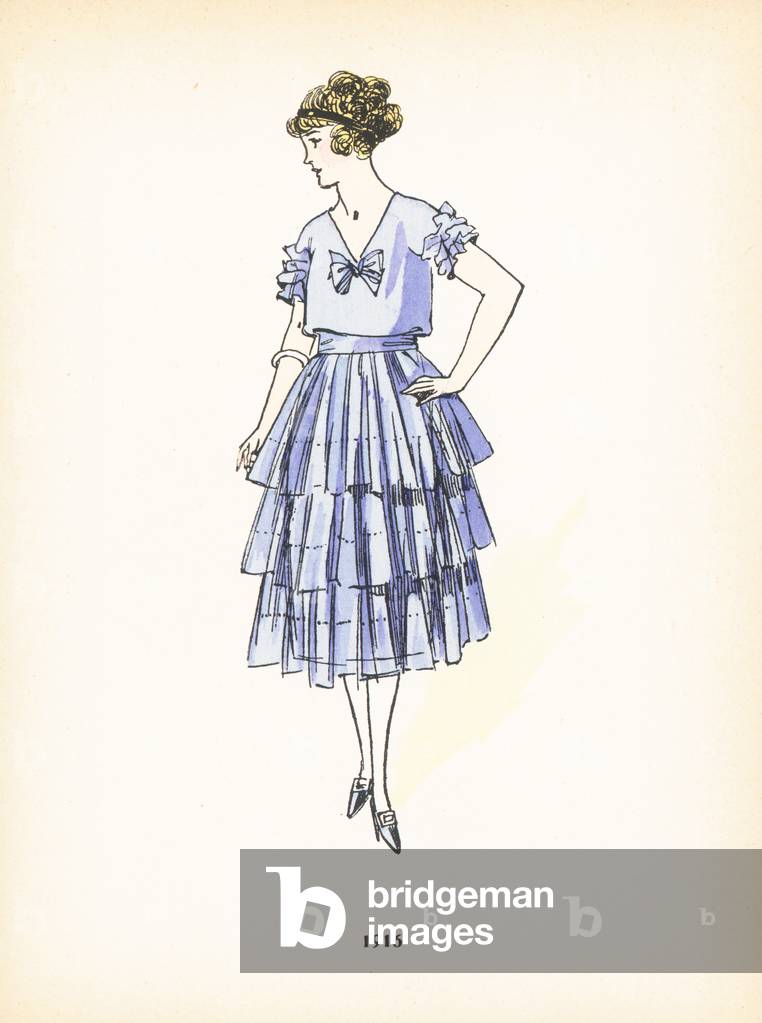 Damenmode, 1916 (Farbe litho)