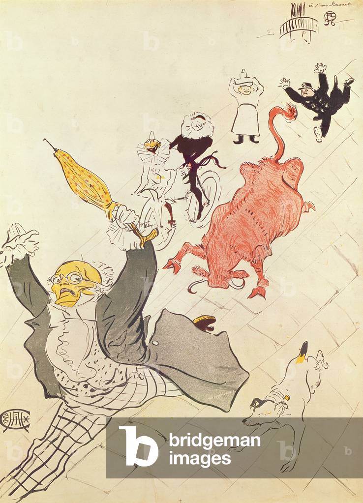 The Enraged Cow (poster dedicated to the artist's friend Simonet), 1896 (colour lithograph)
