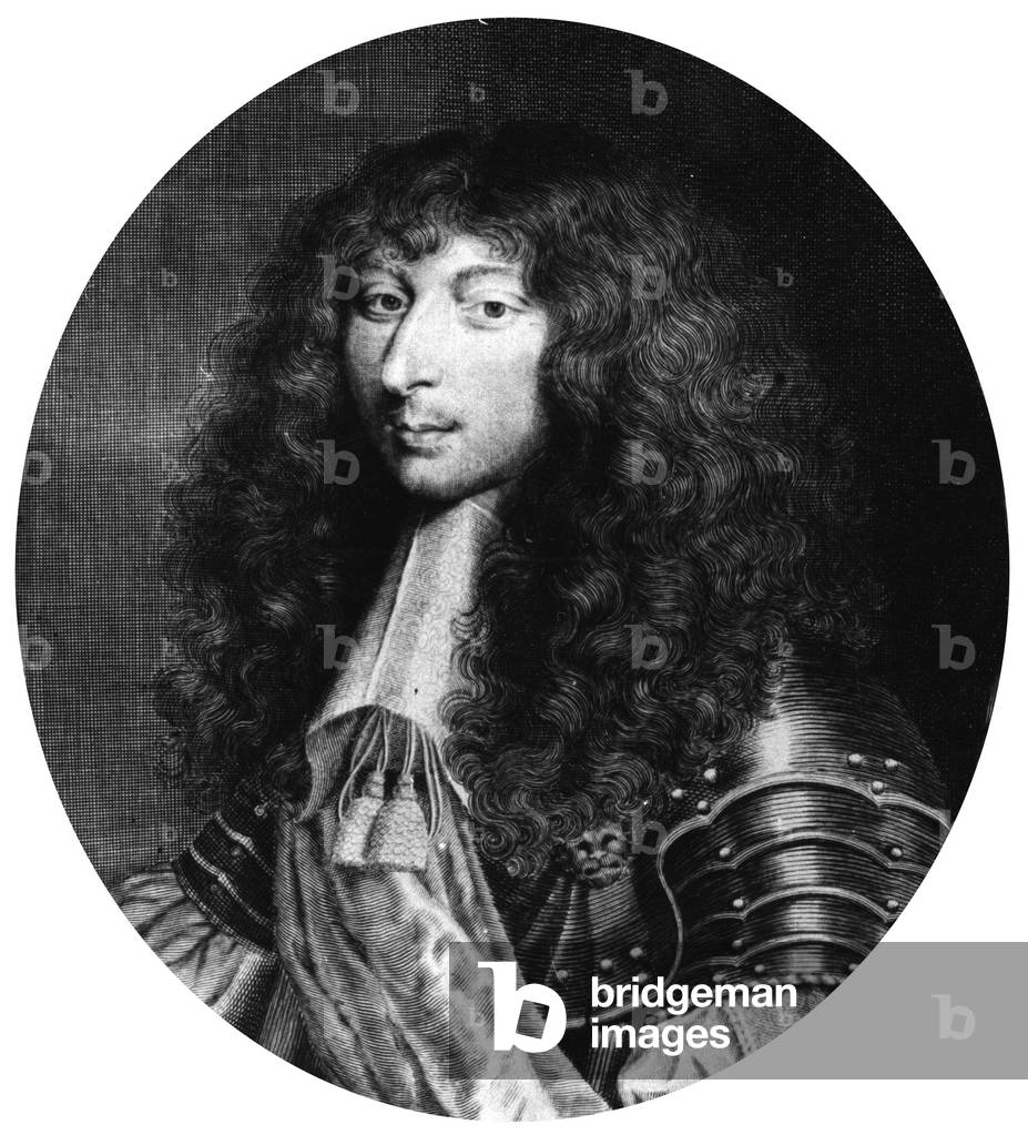 "Armand de Bourbon (1629-1666) principe di Conti" 1601, b/w
