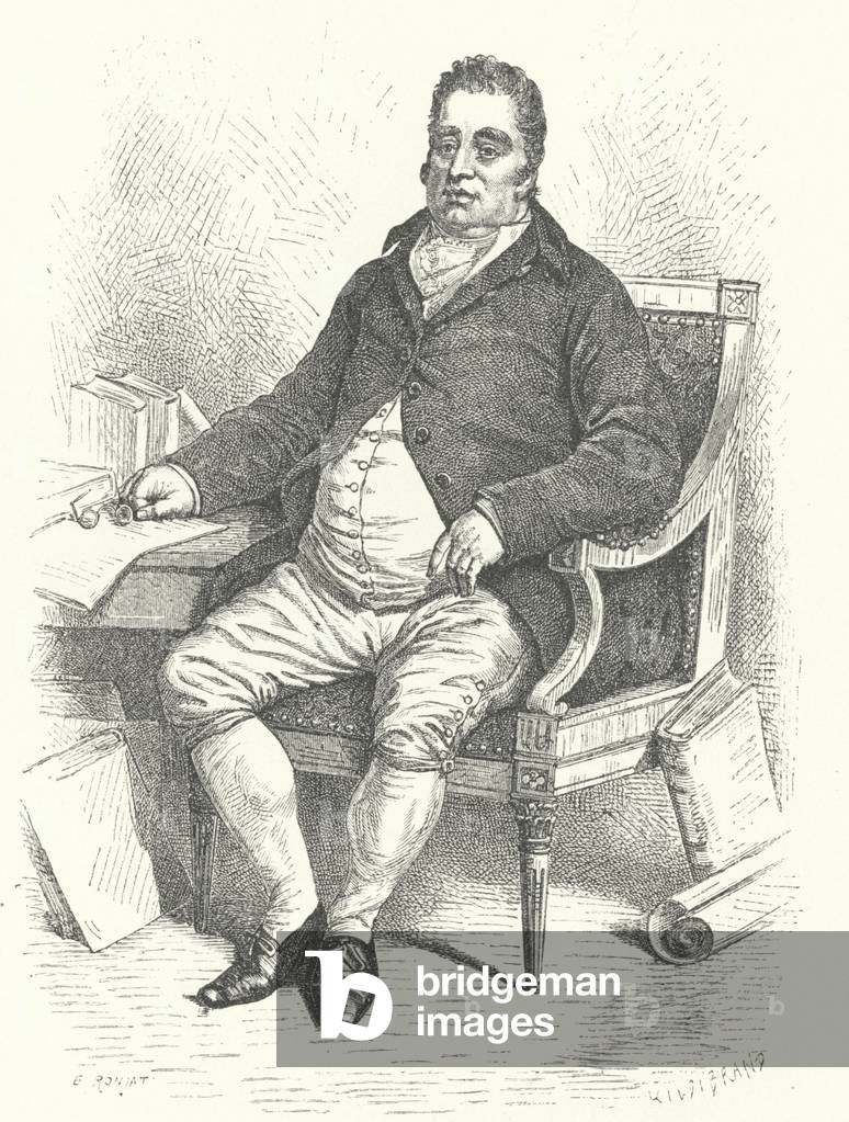 Bild von Gravur "Charles James Fox" 1880 von German School, b/w