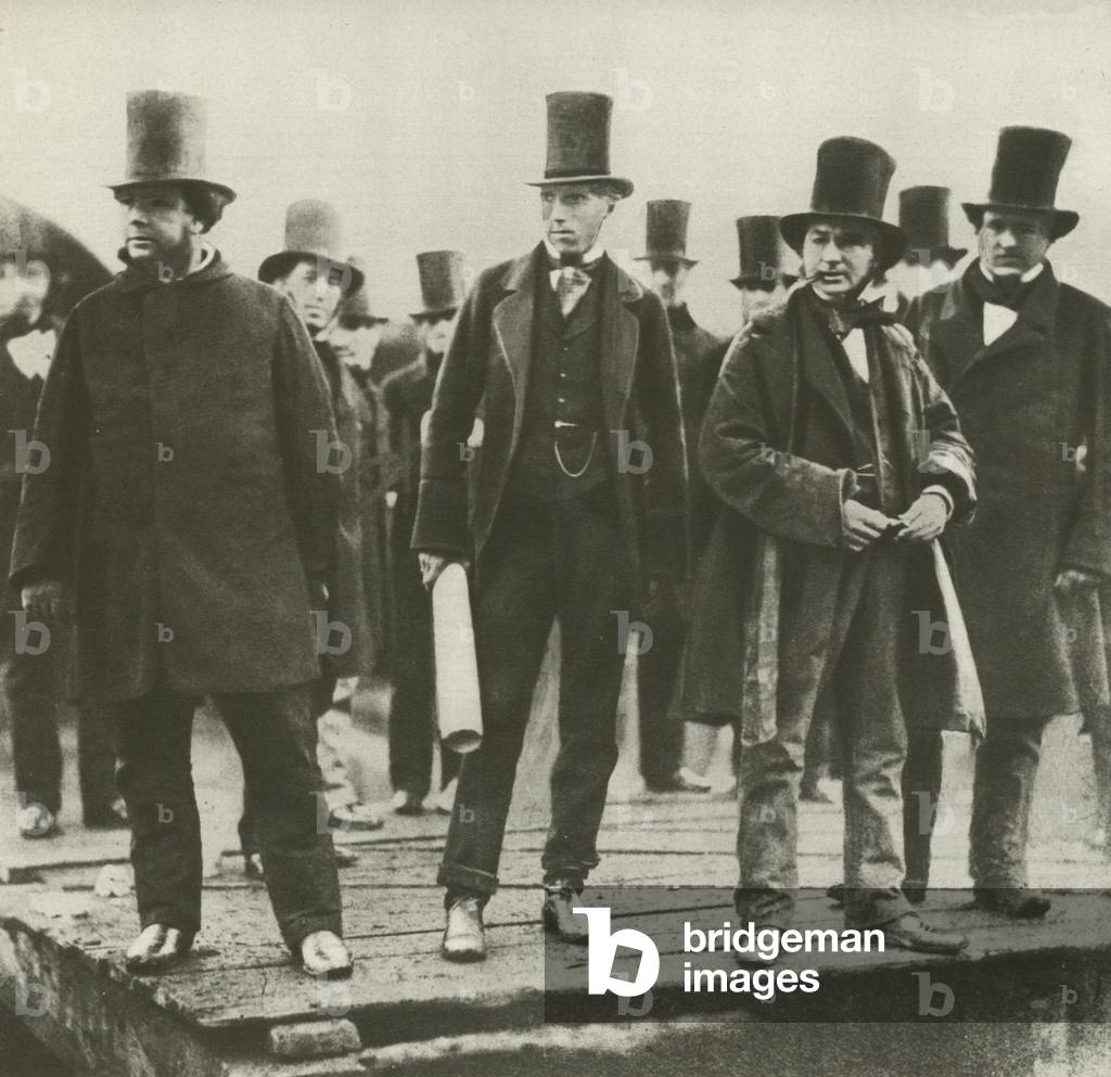 "Isambard Kingdom Brunel" 1801 di English Photographer, b/w