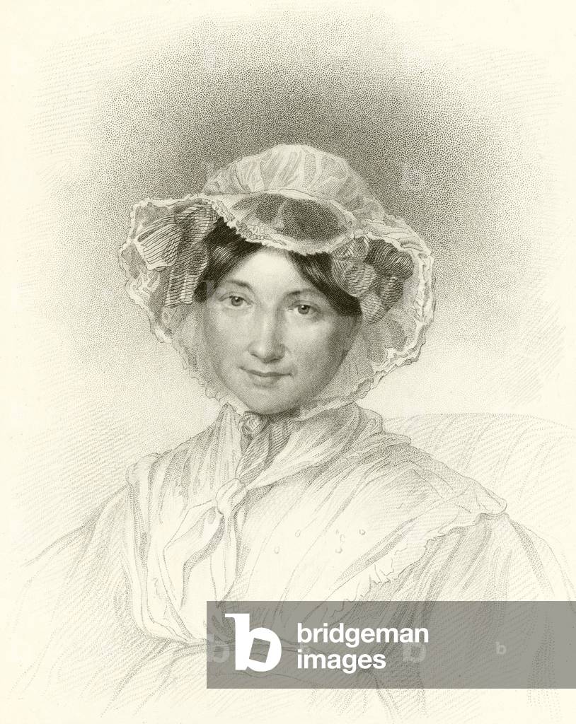 "Signora Trollope (incisione)" di English School, b/w