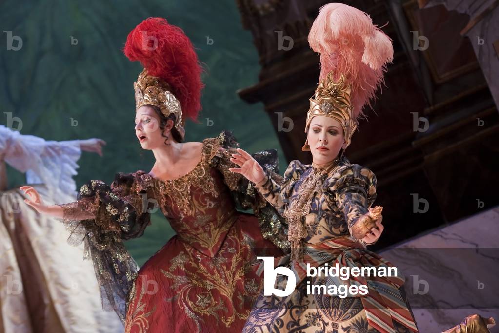 Image of Photography depicting Marina de Liso as Partenope and Maria Ercolano as Arsaces (photo) by Daniel Gon