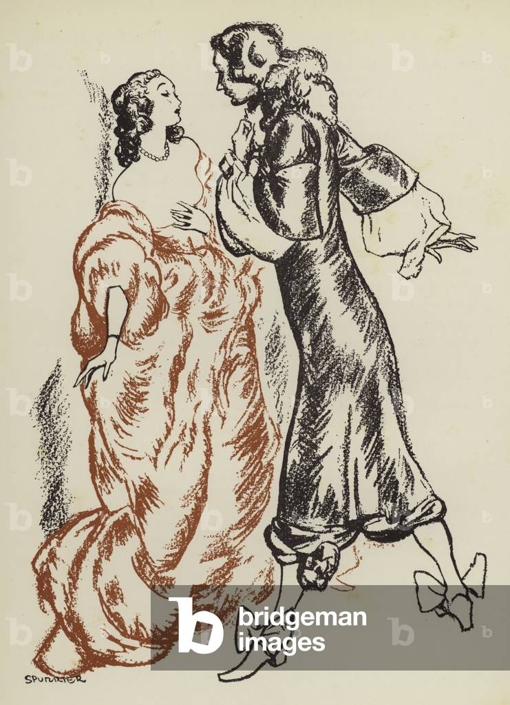 Illustration for The Country Wife by William Wycherley (colour litho) by Steven Spurrier