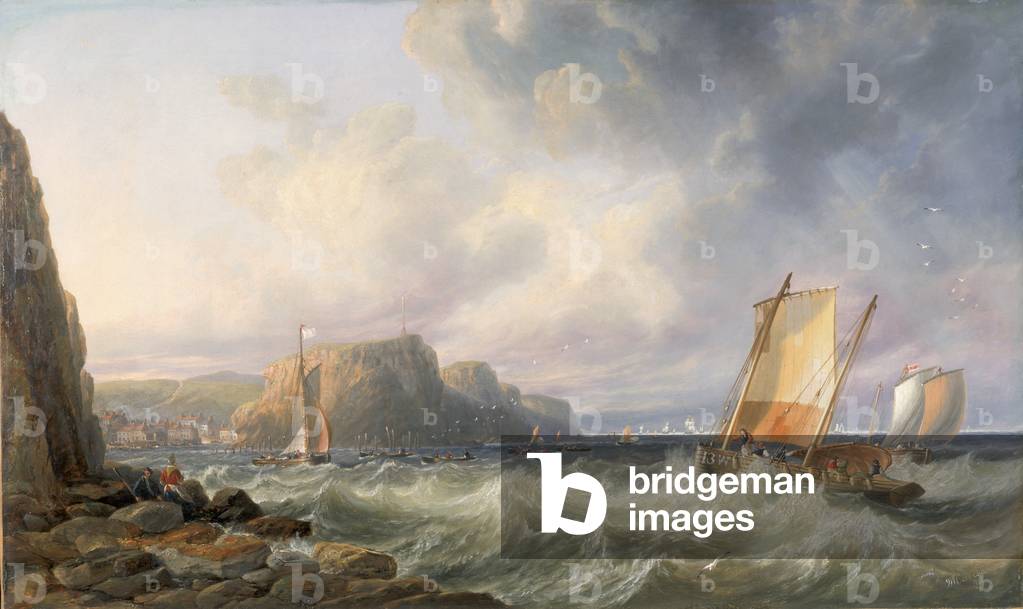 vor der Yorkshire Küste (Staithes) (öl auf leinwand)
