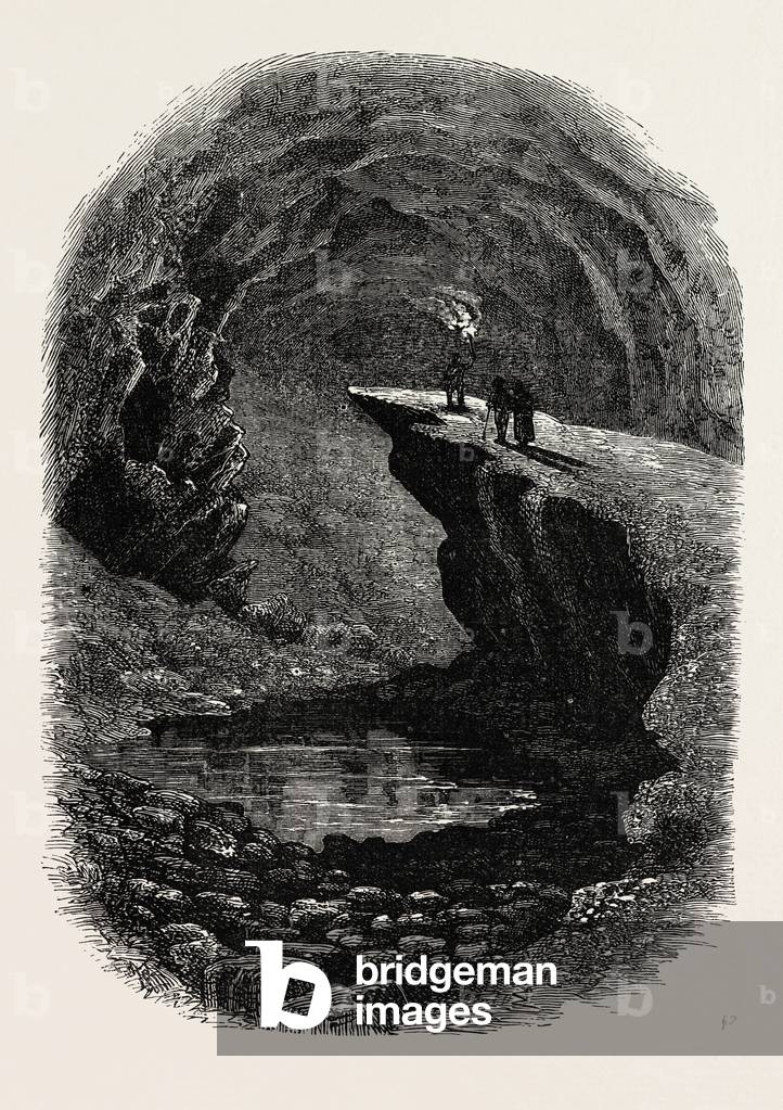 Immagine di Incisione "Mammut Grotta" 1870 di American School