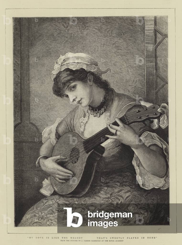 My Love is like the Melody, That's Sweetly played in Tune (engraving)