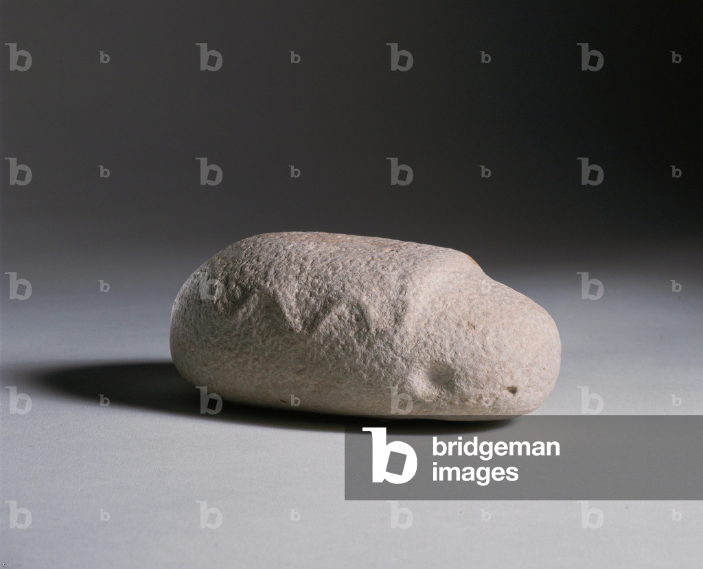 Image of Artifact depicting Buffalo  (limestone) by Prehistoric