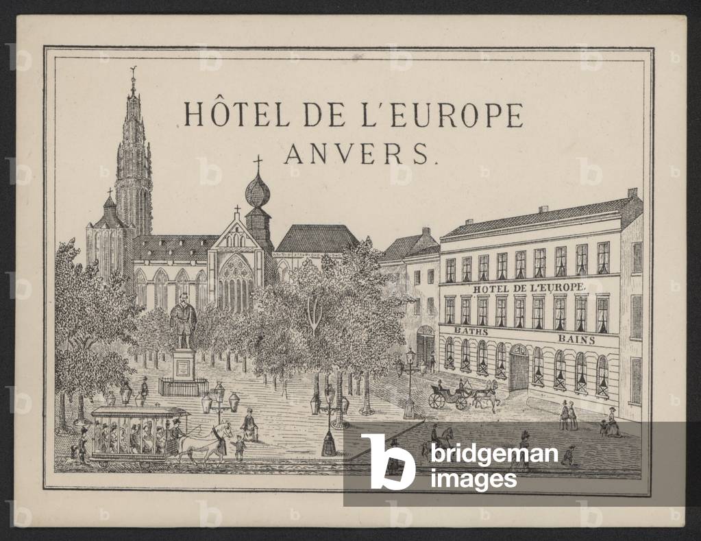 "Hotel De L 'Europe" von Belgian School