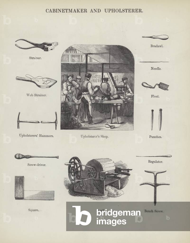 Cabinetmaker and Upholsterer (engraving) by English Artist