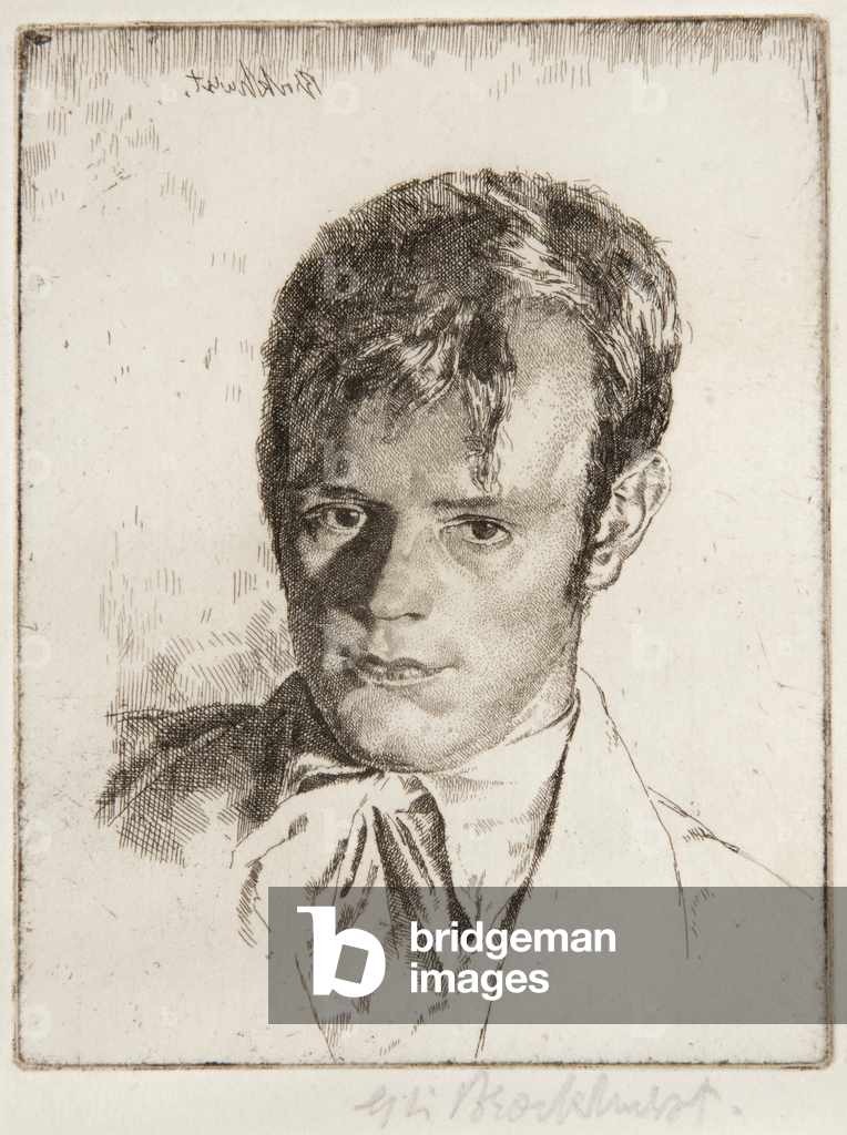 Image of Engraving depicting Henry Rushbury (No 1) 1901 by Gerald Leslie Brockhurst