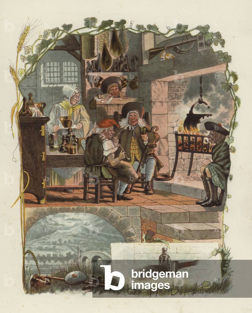Illustrazione per Tam O'Shanter di Robert Burns (color litho)