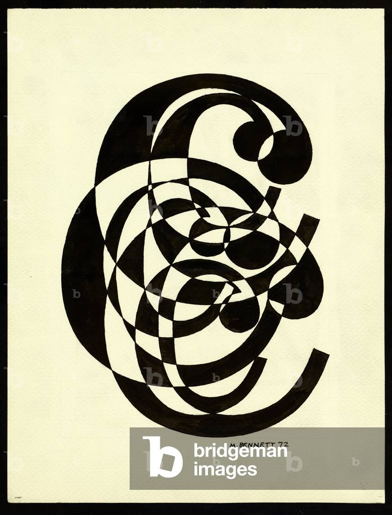 "Ohne Titel" von Manuel Bennett, b/w