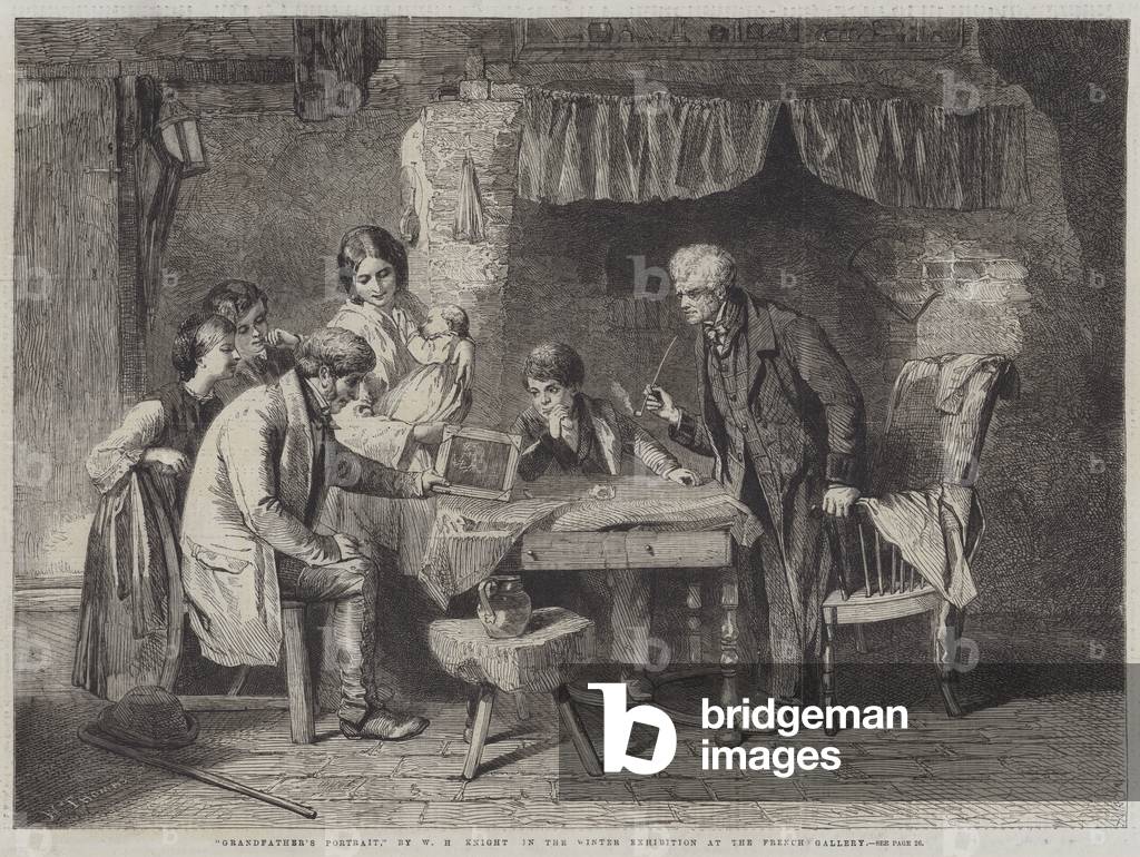 "Ritratto del nonno (incisione)" 1862 di William Henry Knight